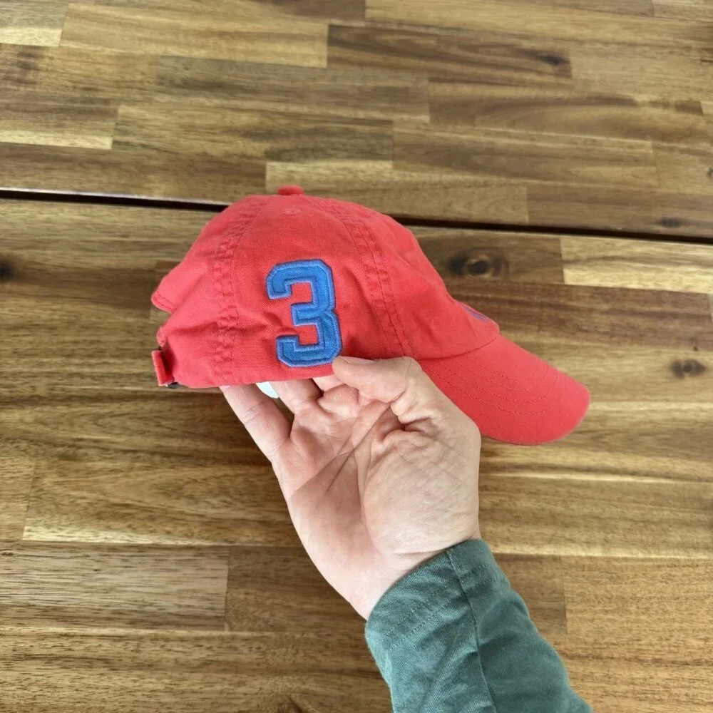 Polo Ralph Lauren‎ Red And Blue Hat Toddler One Size 4-7 Pony Preppy Classic